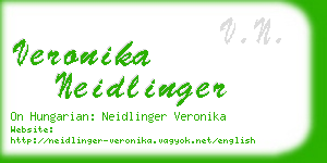 veronika neidlinger business card